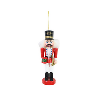 12.5cm Hanging Nutcracker with Drum - AVAIL OCT 2024