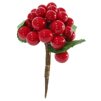 10cm Matte Red Mini Berry Bunch- AVAIL OCT 2024