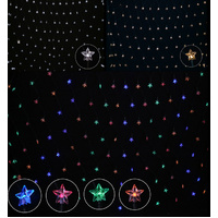 Solar LED Star Net Light 150 Bulbs Cool White