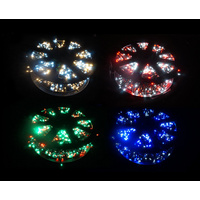 LED Cluster Firecracker Strings - red/green