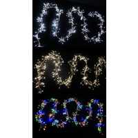 LED Warm White Cluster Firecracker Starry Strings - 3m