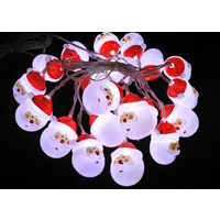 LED Santa Head Lights - 20 pieces
