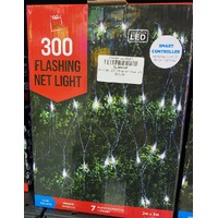 2m x 3m LED White Net  clear wire
