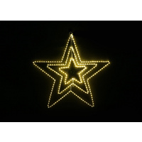 LED Starry Wire 3D Star 60cm Gold