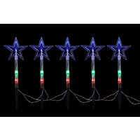 Solar Star Path Lights 5 pc Multi