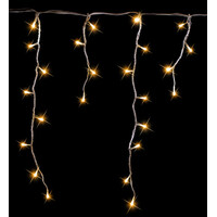 LED Falling Snow Icicles 10m Warm White