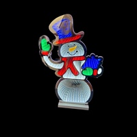 55cm LED Infinity Snowman 