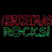 Christmas Rocks Rope Light Motif - Avail October 2024