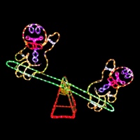 Gingerbread Figures Seesaw Rope Light Motif- avail October 24