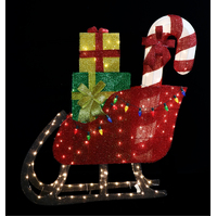 LED Oversized 3D Mesh Sleigh.