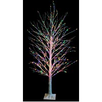 6’ LED Dazzling Multi Birch Tree  