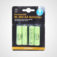 4 Nicad AA Ni-MH solar batteries - avail October 24