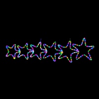 6 Multi Stars Rope Light Motif - avail October 24