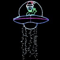 Christmas Alien UFO Rope Light Motif - avail October 24