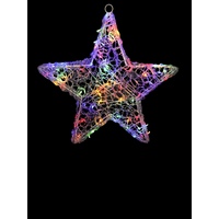 58cm Acrylic Multi Coloured Star  3D