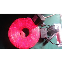 10M Red LED Rope Light without power