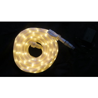 10M  Warm White LED Rope Light (Translucent) with Transformer/Controller 