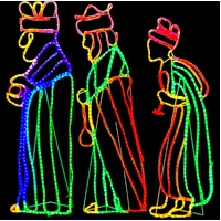 3 Wise Men LED Rope Light Motif 