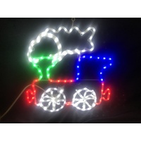 LED Train with Flashing wheels/smoke