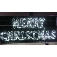 LED Tinsel Merry Christmas 1.5m long