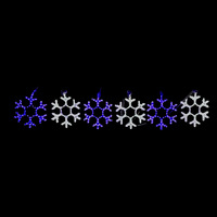 6 Snowflakes Rope Light Motif 