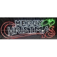 Large LED Merry Christmas 180cm x 85cm