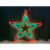 LED 3 layered Star RGY - 70cm