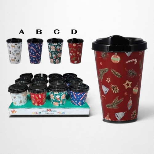 1pc Mug with Lid 400ml C