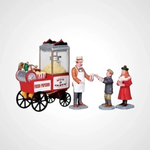 Lemax Popcorn Seller, Set of 4 - Available Aug 2025