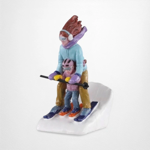 Lemax Mommy & Me Ski