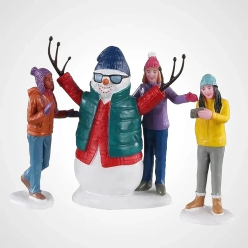 Lemax Snowman Selfie, Set of 3- Available August 2025