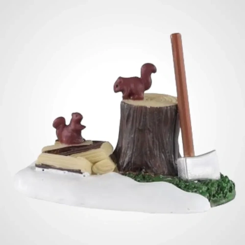 Lemax Axe and Logs -  Available August 2025