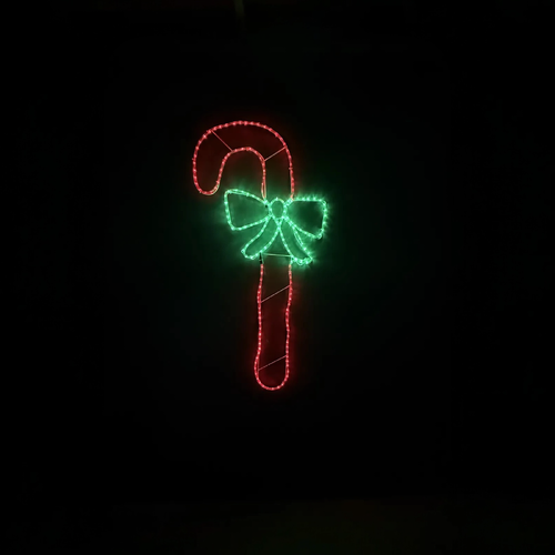 127cm Tall Candy Cane Rope Light Motif
