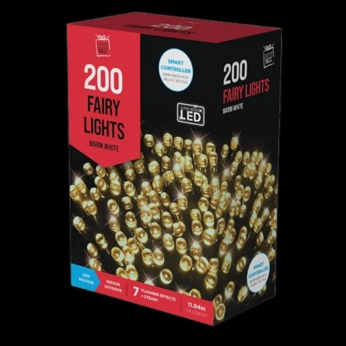 11.94m Warm White String Fairy Lights