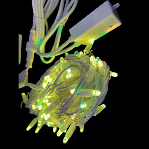 Warm White/Green 2 Chip Bulb String Light