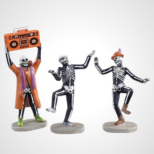 Lemax Jitterbones Dance Party - set of 3 - taking orders for 2022