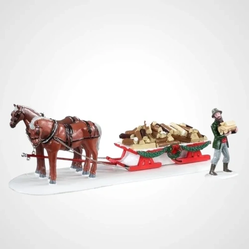 Lemax Firewood Delivery, Set of 2 