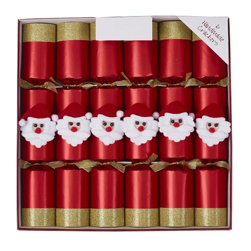 6 x 30cm Jolly Santa Crackers