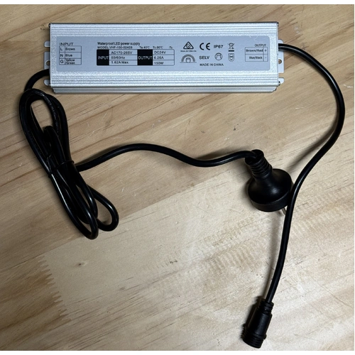 150 Watt 24 Volt Transformer for 10M Waterproof Strings 