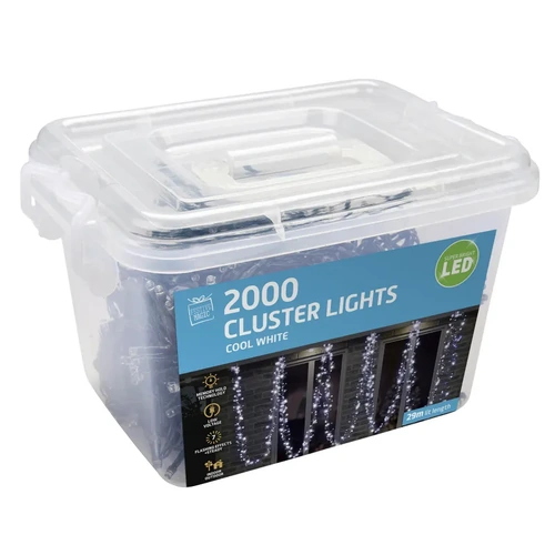 29M Cool White LED Cluster/Firecracker Lights 