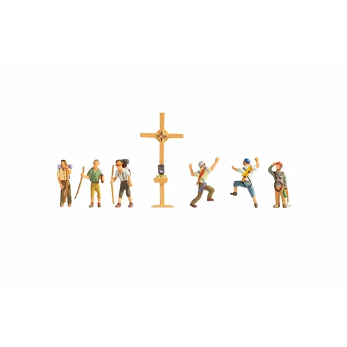 Noch 15874 Mountain Hikers with Cross