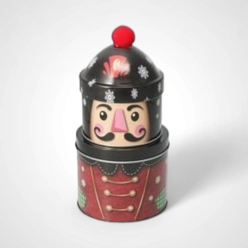 2 Layer Nutcracker Storage Tin 