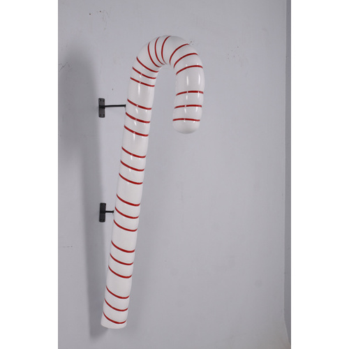 122cm long Resin White and Red Candy Cane