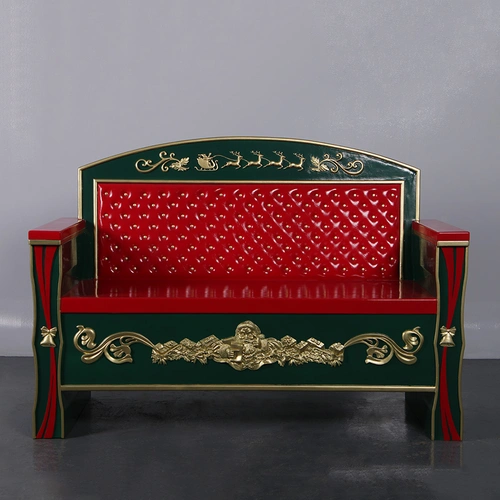Large Resin Christmas Bench 