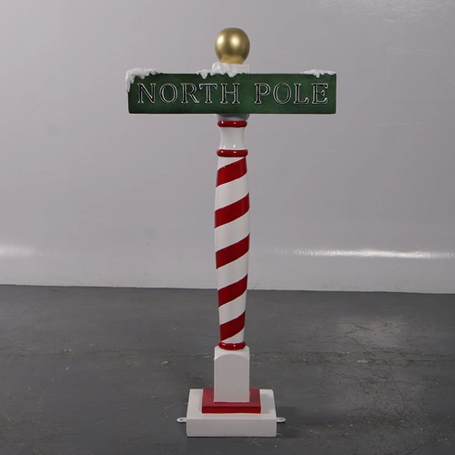 Resin North Pole Sign - 90cm tall