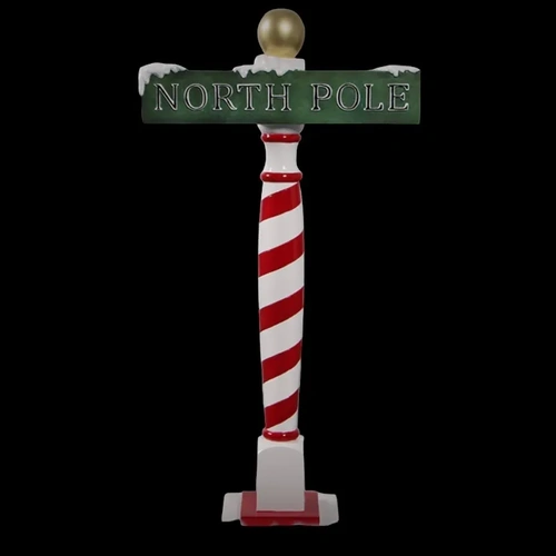 6' Resin North Pole Sign -sold out