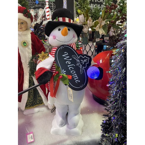 24" Animated Lights and Music Snowman