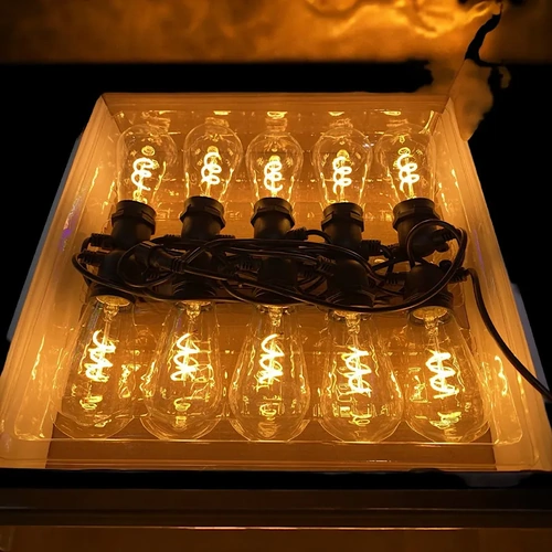 Vintage Style Spiral Filament Light Set