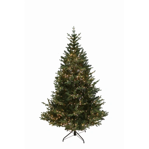 210cm - 7 foot Lit Green Spruce Christmas Tree