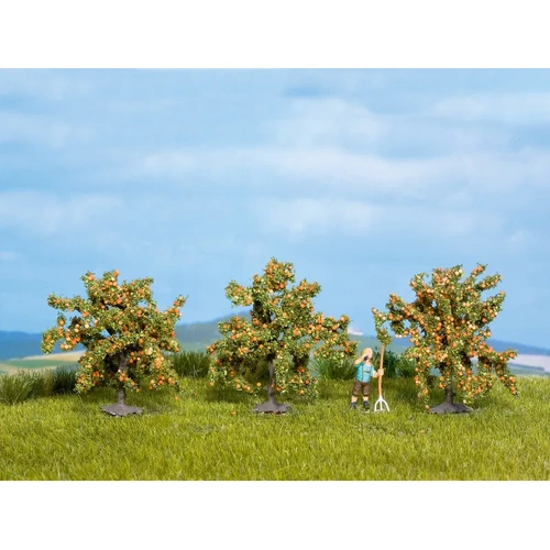 NOCH 25114 Pack of 3 Orange Trees - 4cm
